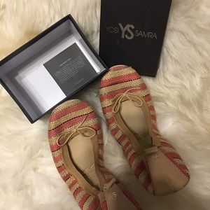 YS ballet shoes; NOT ballerina shoes.They are for street wear. Sz 10. Pink color